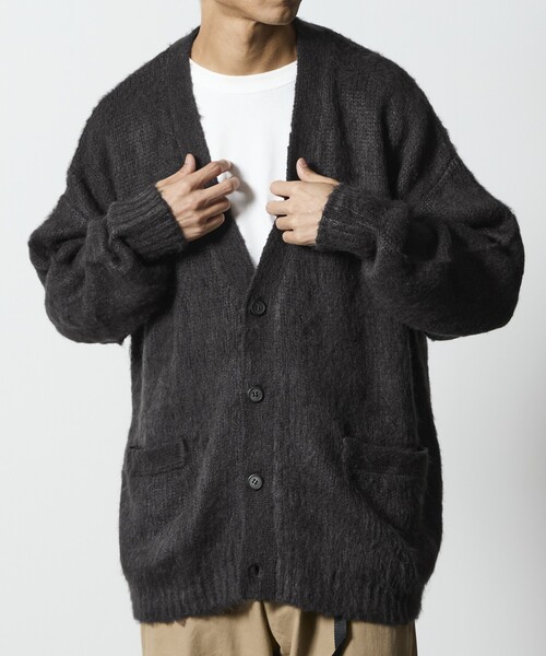 カーディガン 限定展開 Relax Fit リラックスフィット シャギーニット ルーズカーディガン メンズ | FREAK'S STORE | 16
