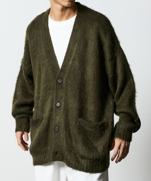 カーディガン 限定展開 Relax Fit リラックスフィット シャギーニット ルーズカーディガン メンズ | FREAK'S STORE | 04
