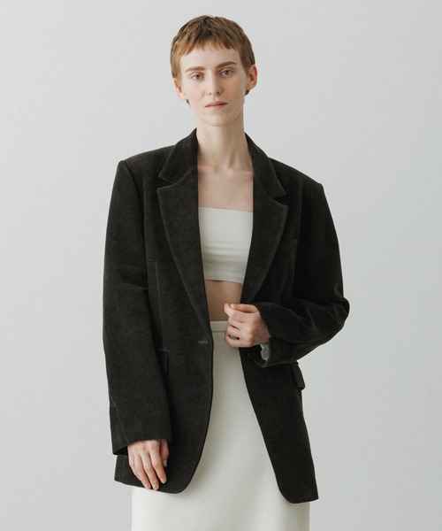 美品✨ヘルムートラング　シルク　リネン　テーラードジャケット　ネイビー　36 un+frame ジャケット テーラードジャケット waist belt jacket