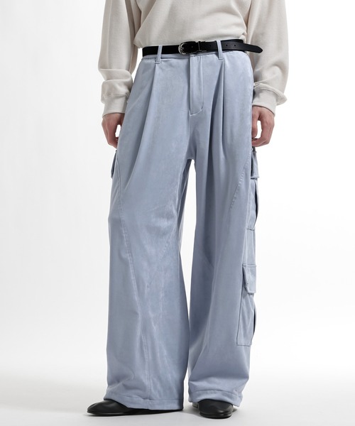 HARE（ハレ） カーゴパンツ 「SET UP対応」LUXEレザーカーゴパンツ