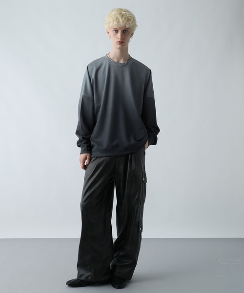 HARE（ハレ） カーゴパンツ 「SET UP対応」LUXEレザーカーゴパンツ