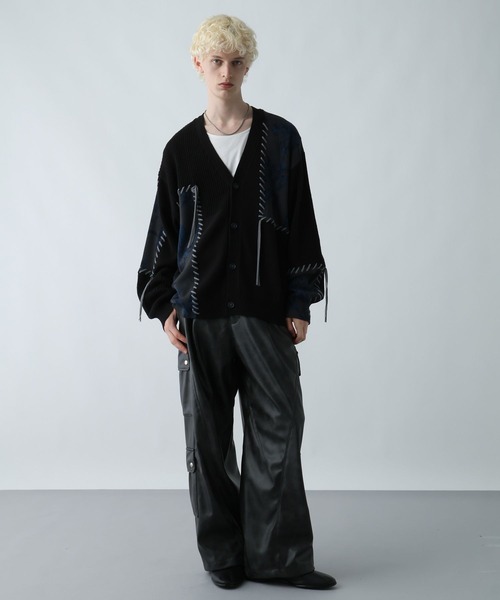 HARE（ハレ） カーゴパンツ 「SET UP対応」LUXEレザーカーゴパンツ