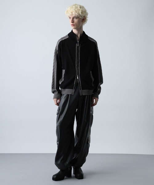 HARE（ハレ） カーゴパンツ 「SET UP対応」LUXEレザーカーゴパンツ