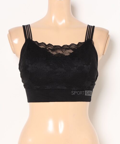 Lace Ladies（レースレディース） スポーツブラ フラワー レース V