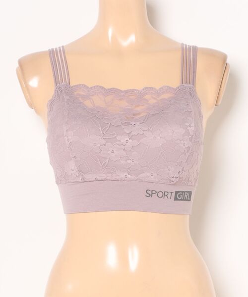 Lace Ladies（レースレディース） スポーツブラ フラワー レース V
