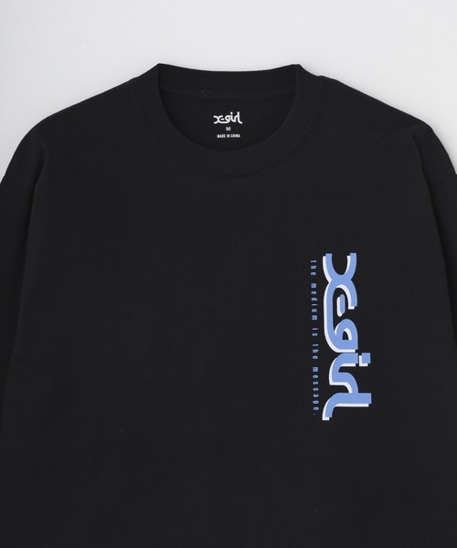 NUMBER GIRL XL 黒 Tシャツ X-girl（エックスガール） tシャツ NUMBER ONE BOX LOGO L/S TEE