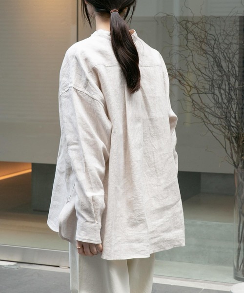 「FORK&SPOON」 長袖シャツ 1 ホワイト系その他 レディース_画像4