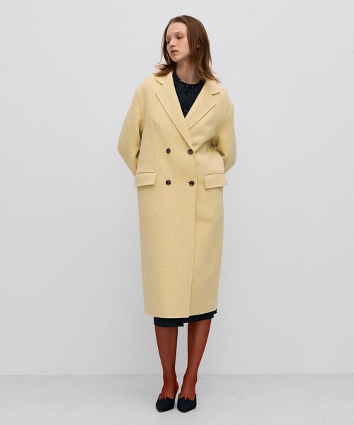 BACCA（バッカ） コート チェスターコート オートミールダブルフェイス