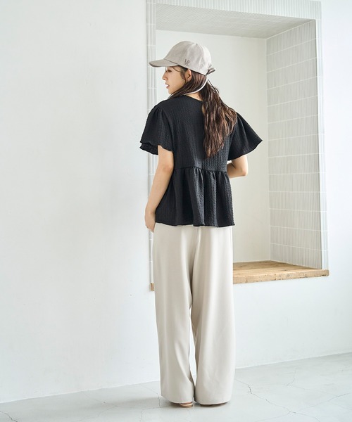 「mil」 半袖カットソー ONE SIZE オフホワイト レディース_画像7
