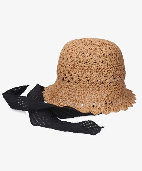 「kaorinomori」 ストローハット M/57.5cm スカイブルー レディース_画像2