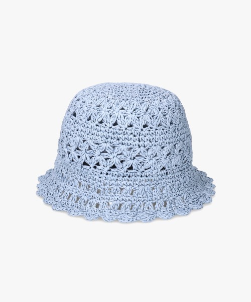 「kaorinomori」 ストローハット M/57.5cm スカイブルー レディース_画像6