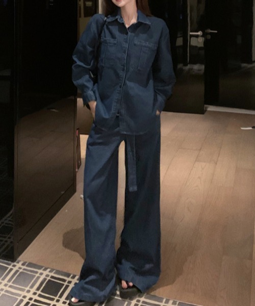 FAVORITO セットアップ デニムセットアップ レディース : ZOZOTOWN