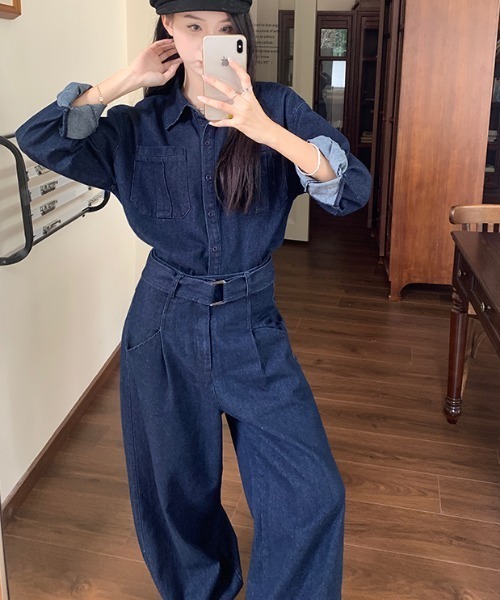 FAVORITO セットアップ デニムセットアップ レディース : ZOZOTOWN