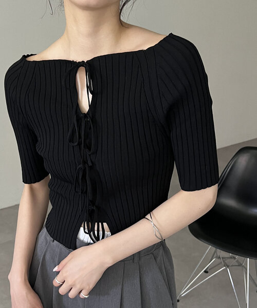 CAPRICIEUX LE'MAGE（カプリシューレマージュ） 半袖ニット FREE