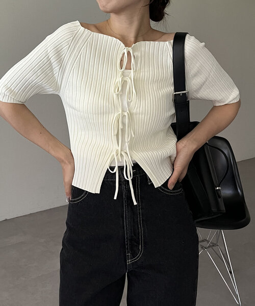 CAPRICIEUX LE'MAGE（カプリシューレマージュ） 半袖ニット FREE