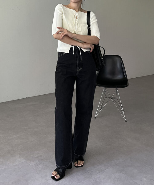 CAPRICIEUX LE'MAGE（カプリシューレマージュ） 半袖ニット FREE