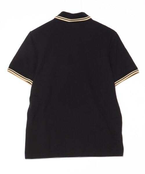 「FRED PERRY」 半袖ポロシャツ MEDIUM ブラック メンズ