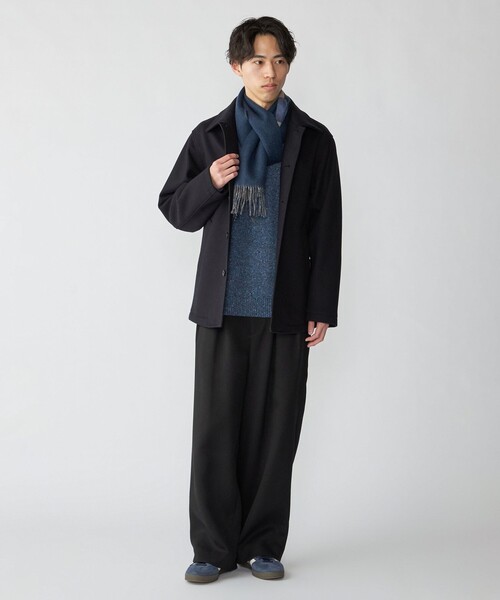 SHIPS（シップス） マフラー SHIPS: カシミヤ ダブルフェイス チェック