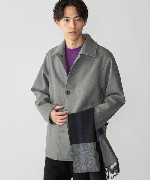 SHIPS（シップス） マフラー SHIPS: カシミヤ ダブルフェイス チェック