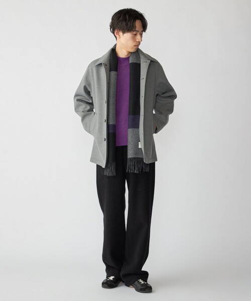 SHIPS(シップス) マフラー SHIPS: カシミヤ ダブルフェイス チェック SHIPS(シップス) マフラー SHIPS: カシミヤ ダブルフェイス チェック