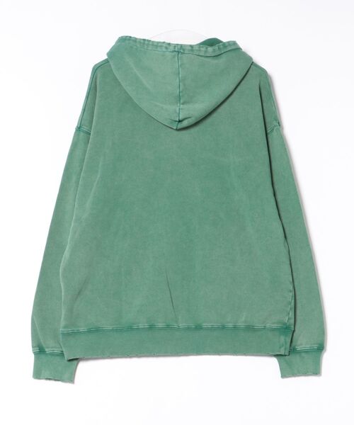 ROUGH TRADE パーカー スノーウォッシュダメージ加工裏毛ZIPパーカー