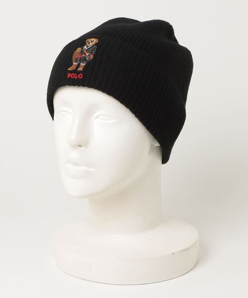 POLO RALPH LAUREN ポロベア リブニット　ビーニー　ニット帽 POLO RALPH LAUREN（ポロ・ラルフローレン） ポロベア ニット帽