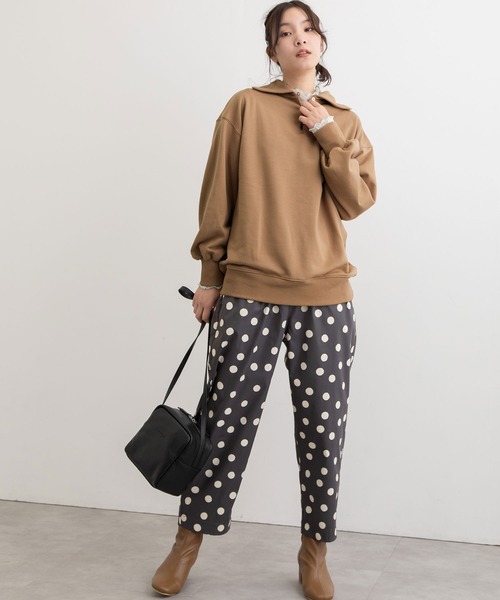 「POU DOU DOU」 スウェットカットソー 3 アイボリー レディース_画像3