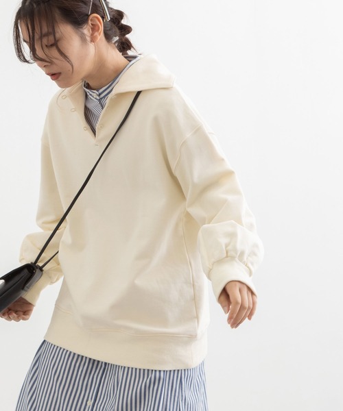 「POU DOU DOU」 スウェットカットソー 3 アイボリー レディース_画像8