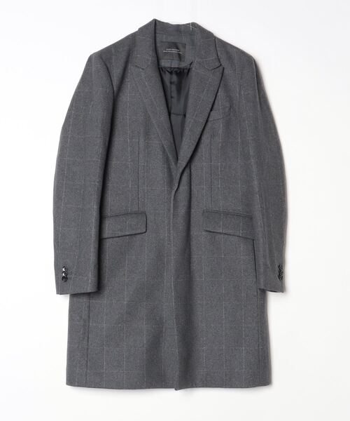 美品✨ナノユニバース LIBRARY チェスターコート ダブル アンゴラ L 美品✨ナノユニバース LIBRARY チェスターコート ダブル アンゴラ L 美