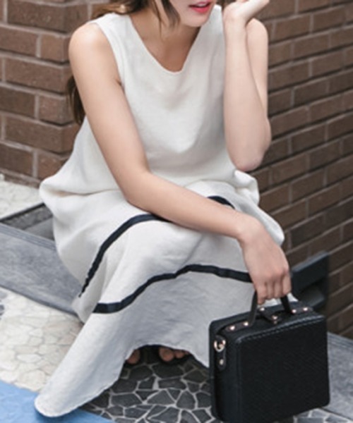 「gossip!ロサンゼルス」 ノースリーブワンピース FREE ブラック レディース_画像2