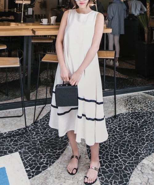 「gossip!ロサンゼルス」 ノースリーブワンピース FREE ブラック レディース_画像4