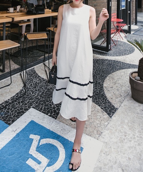 「gossip!ロサンゼルス」 ノースリーブワンピース FREE ブラック レディース_画像5