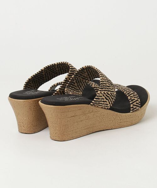 「ISLAND SLIPPER」 ヒールサンダル US7 ベージュ レディース_画像2