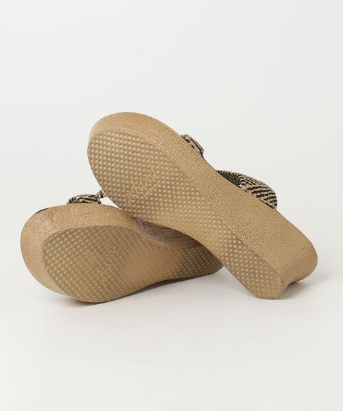 「ISLAND SLIPPER」 ヒールサンダル US7 ベージュ レディース_画像3