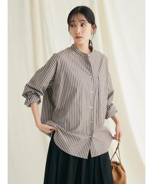 「CRAFT STANDARD BOUTIQUE」 長袖ブラウス L グレー系その他2 レディース_画像7