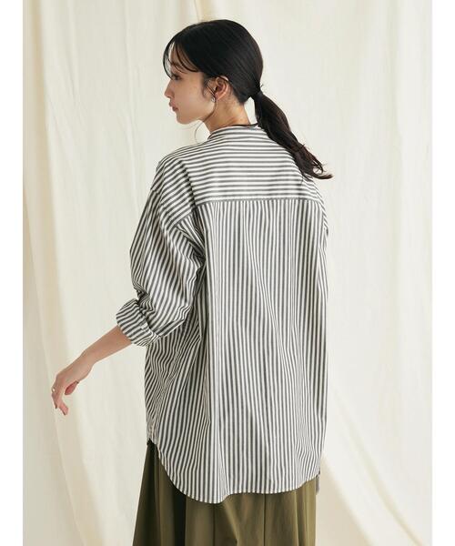 「CRAFT STANDARD BOUTIQUE」 長袖ブラウス L グレー系その他2 レディース_画像9