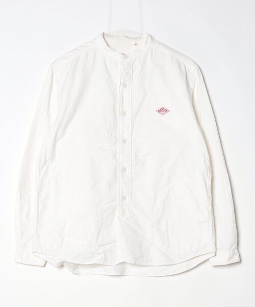 Danton（ダントン） ワンポイント長袖シャツ 40 ホワイト メンズ