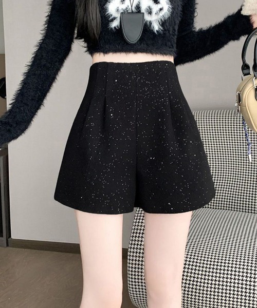 miniministore（ミニミニストア） パンツ ラメツイード風ショート