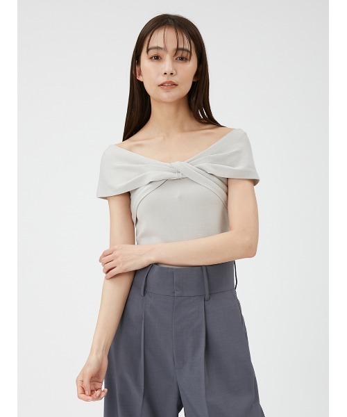 「FRAY I.D」 ノースリーブニット FREE ラベンダー レディース_画像3