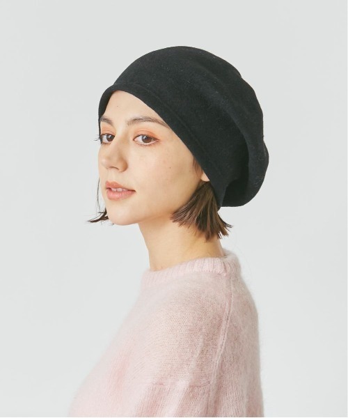 「Chapeau d' O」 ベレー帽 FREE ブラック レディース_画像8