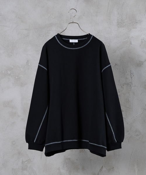 「INTER FACTORY」 スウェットカットソー MEDIUM グレー メンズ_画像2