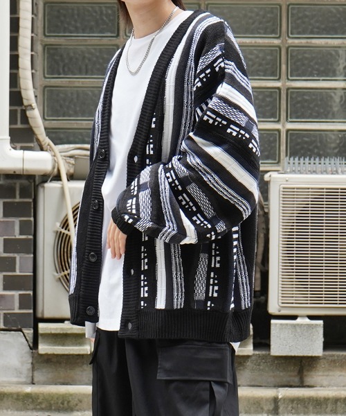 「Confirm」 ニットカーディガン M ホワイト系その他 メンズ_画像2