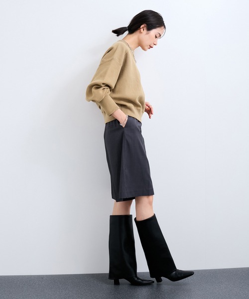 「LE CERCLE par rope'」 長袖カットソー FREE ネイビー レディース_画像3