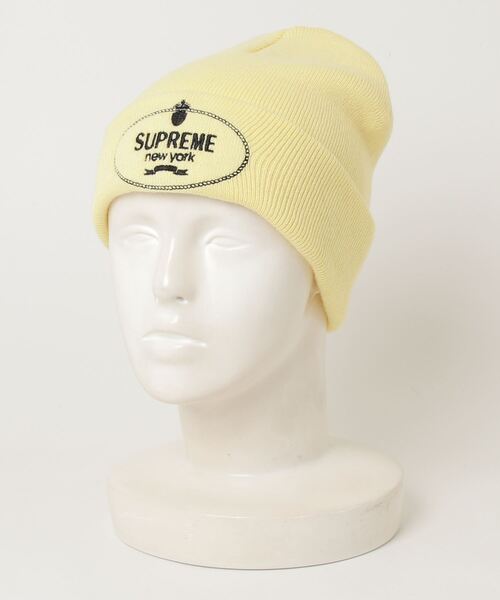 Supreme（シュプリーム） ニットキャップ ONE SIZE イエロー メンズ