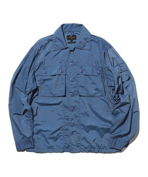 【beams+】 ビームスプラス 中綿入りブルゾン　ネイビー メンズM 日本製 BEAMS+（ビームスプラス） ブルゾン アウター MIL SHT-JAC NYCO Rip