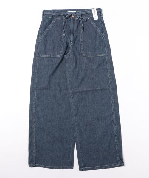 ワイドパンツ ジーンズ デニム デニムパンツ レディースの画像