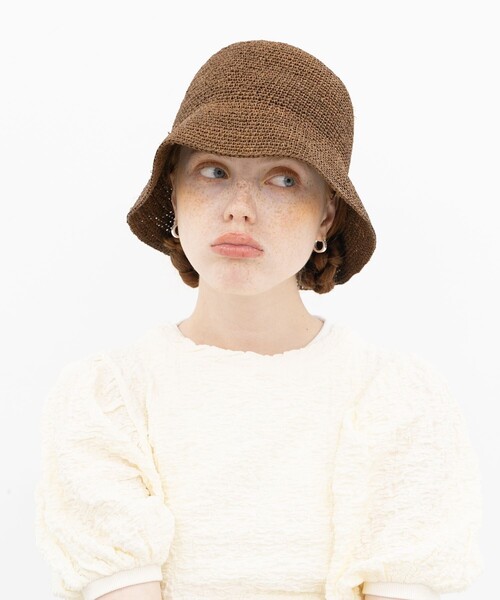 「FREAK'S STORE」 ストローハット ONE SIZE ナチュラル レディース_画像3