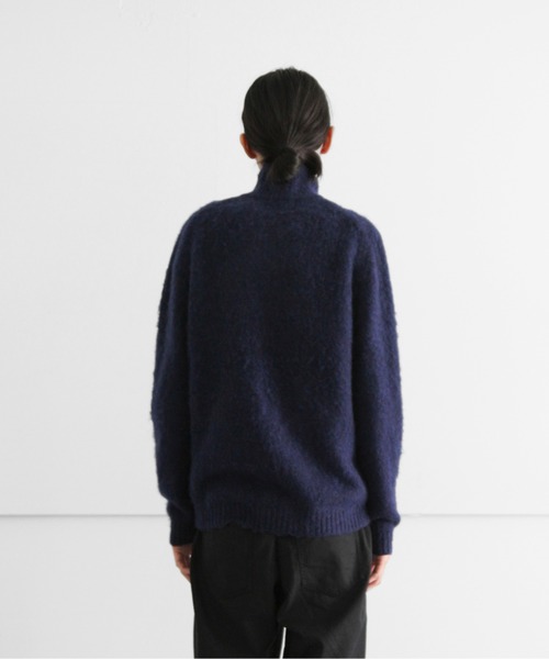 「KAIKO」 ニットカーディガン 1 ブラック メンズの画像