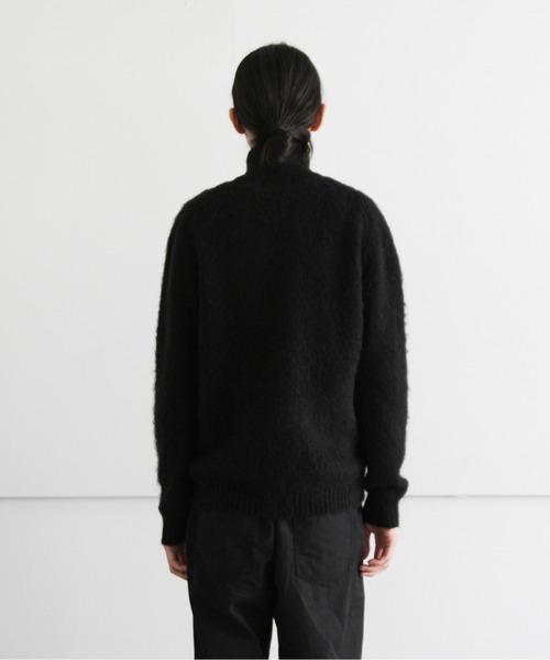 「KAIKO」 ニットカーディガン 1 ブラック メンズの画像