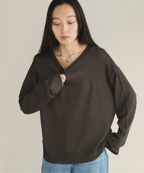 Spick&Span 2WAY シアークルネックカーディガン　新品タグ付き SOYEN カーディガン 2WAYシアークルーネックカーディガン レディース